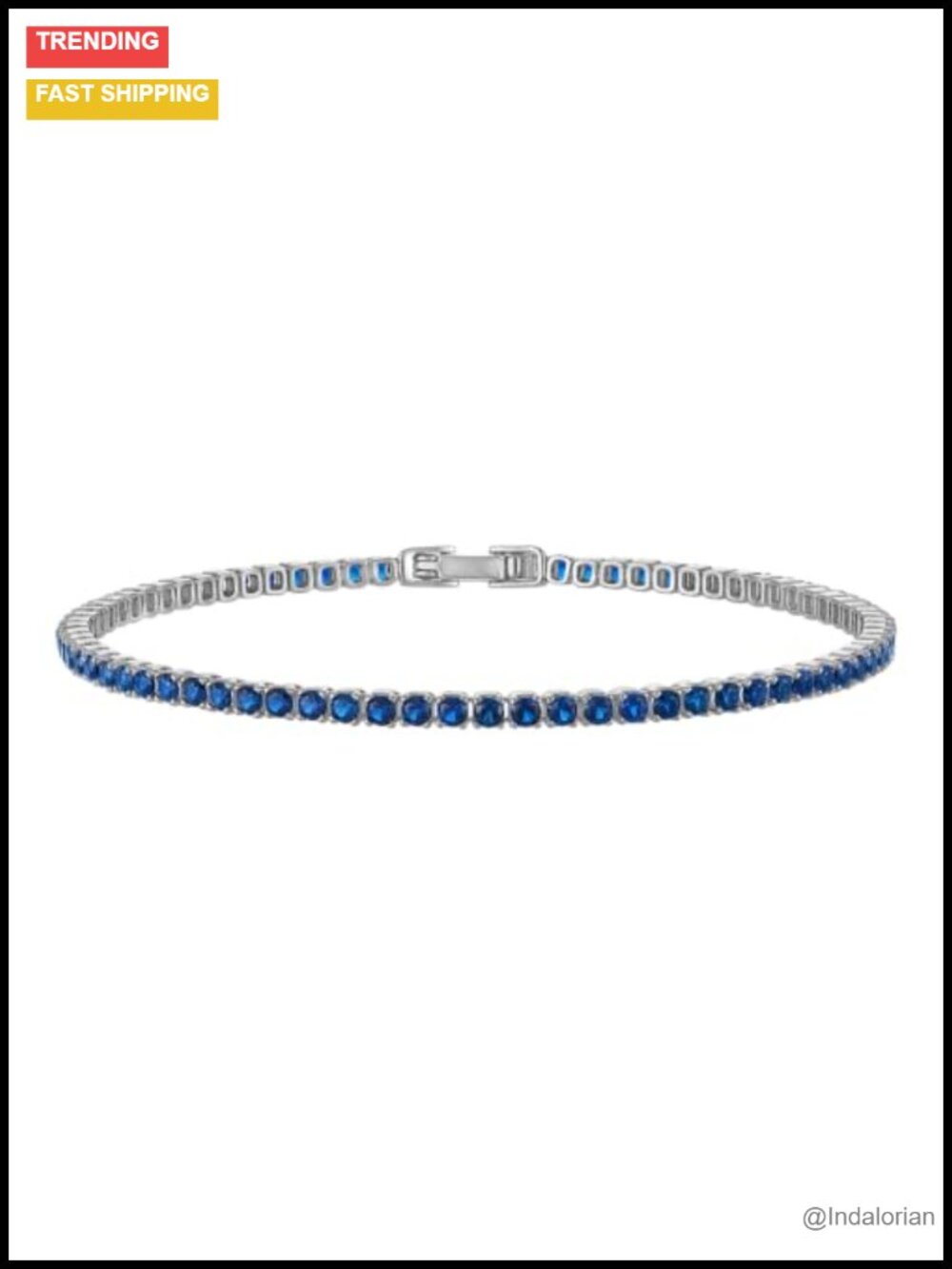 14K Gold Plated CZ Tennis Bracelet Dainty Stackable